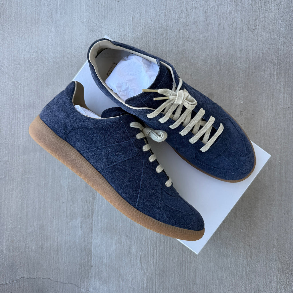 Maison Margiela “Reclica” Navy Suede Gats 45/12