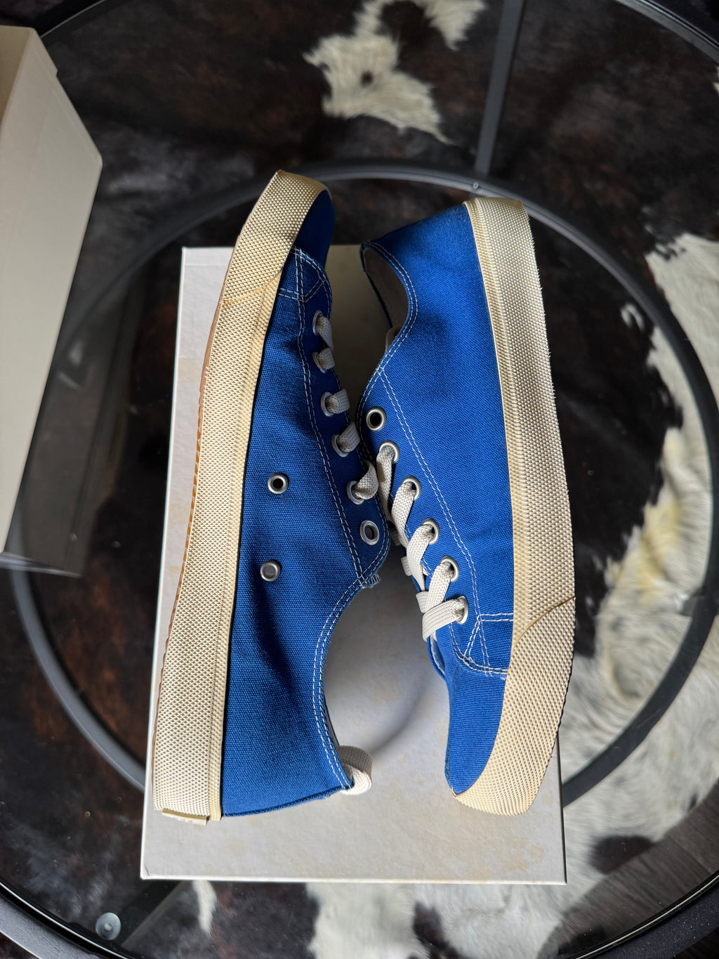 Maison Margiela Blue Tabi Sneakers 43/10