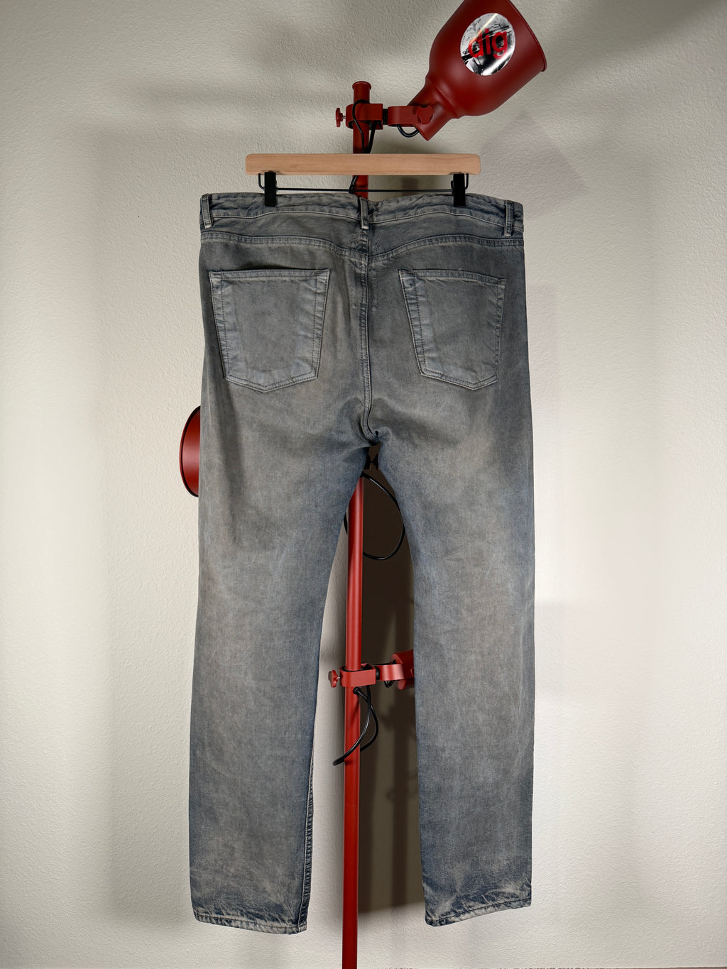 Rick Owens Torrence Cut Hustler Wash Denim