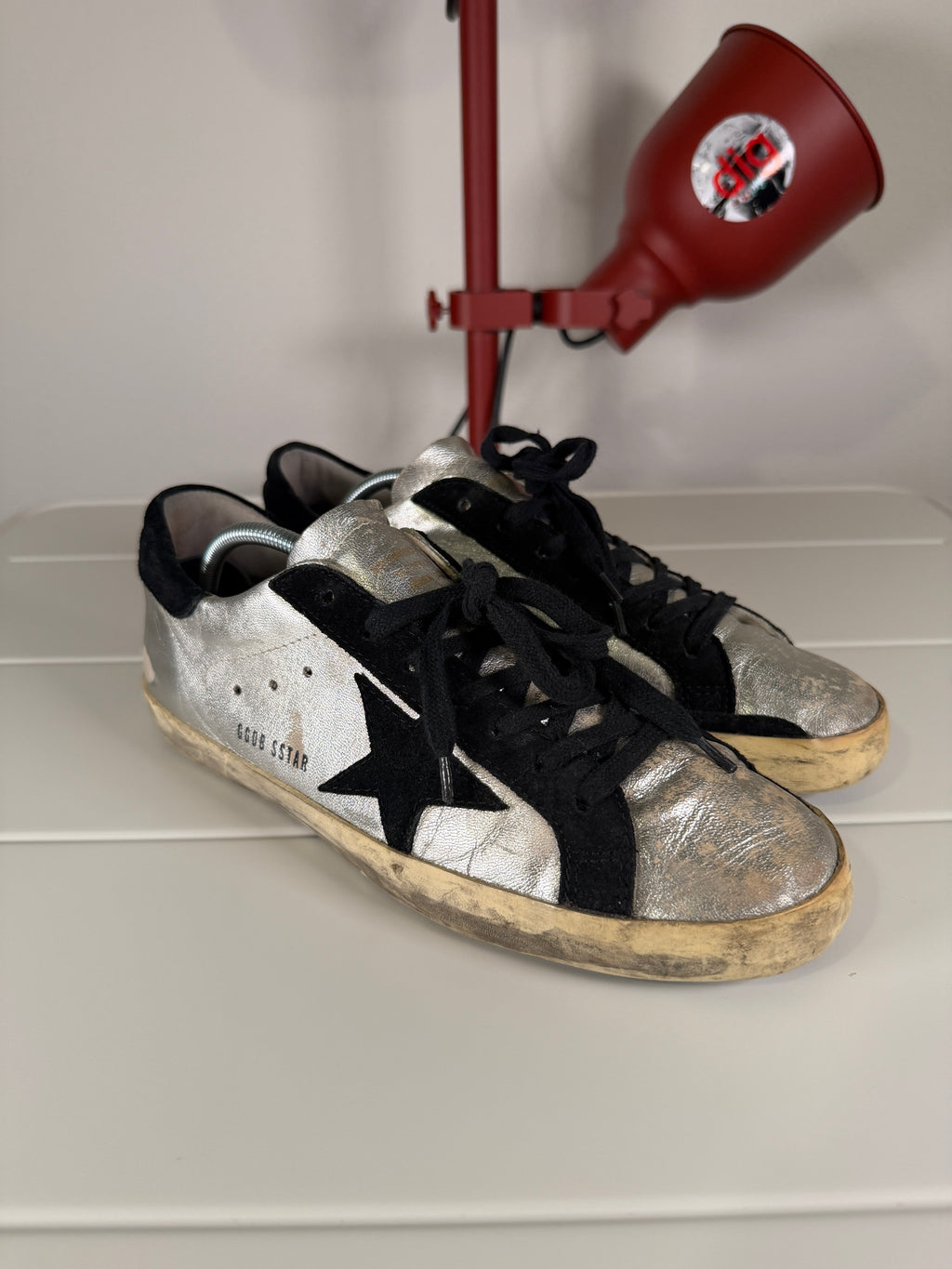 Golden Goose Silver Superstars 41/8