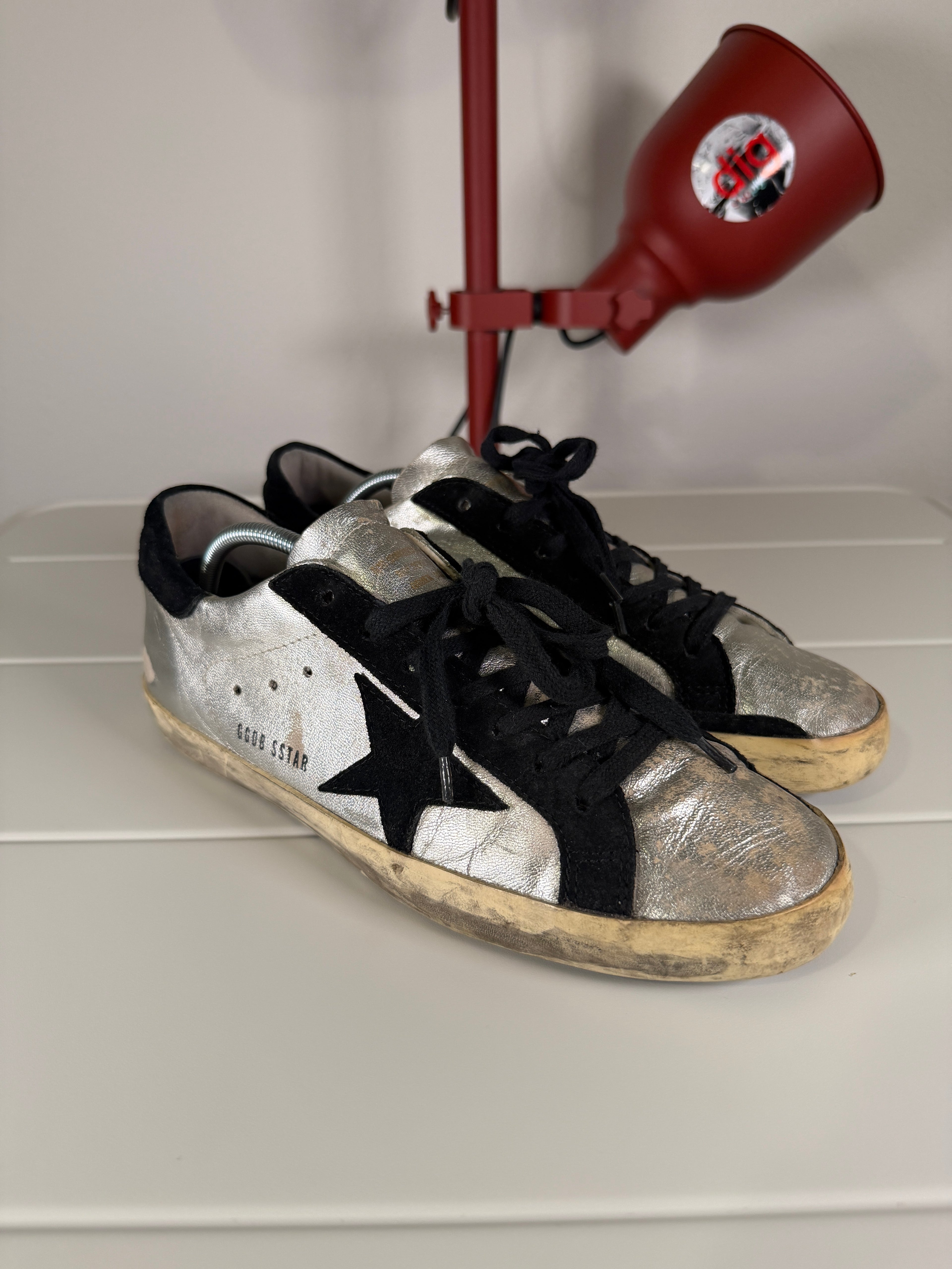Golden Goose Silver Superstars 41/8