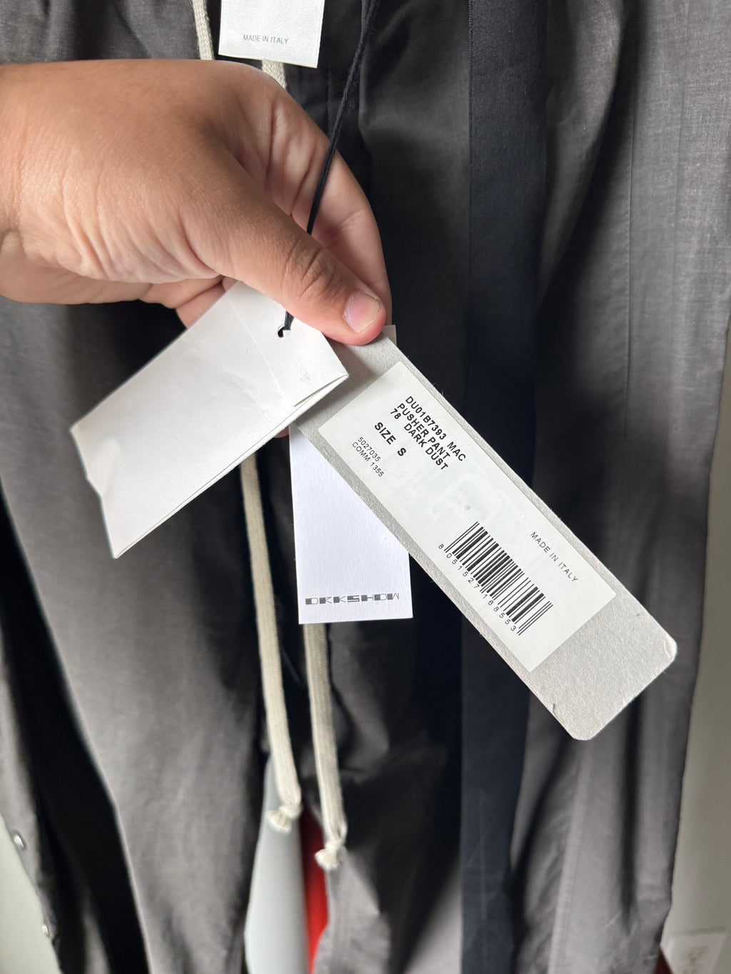 Rick Owens Dark Dust Pusher Pants S/34
