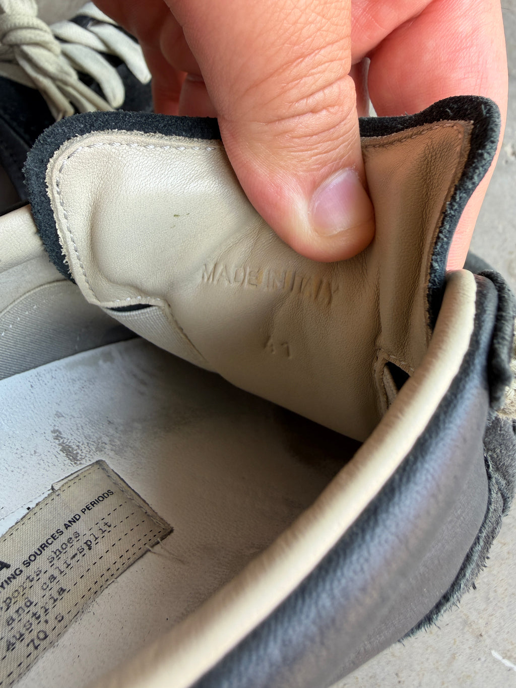 Maison Margiela Black Gum Gats 41/8