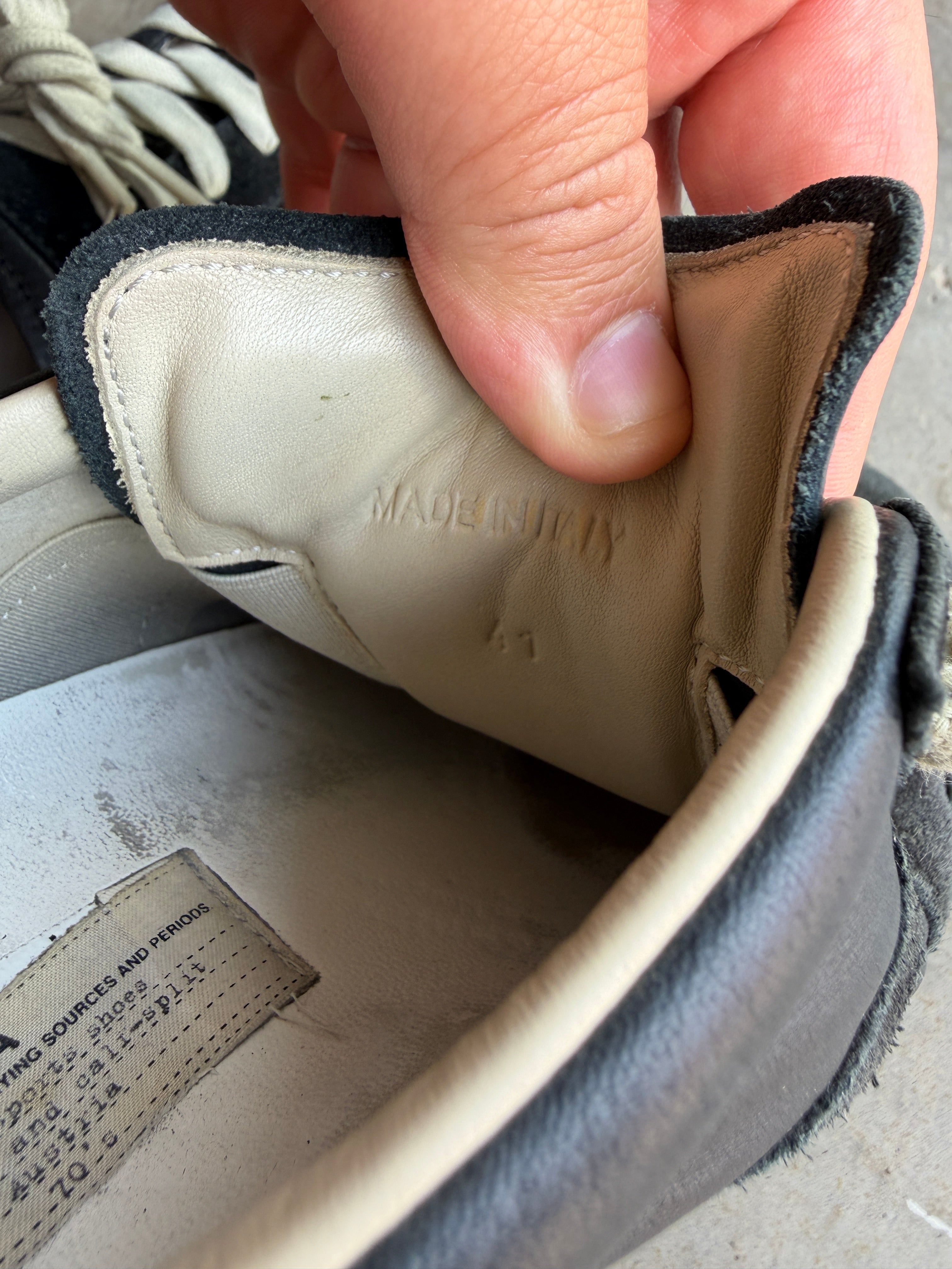 Maison Margiela Black Gum Gats 41/8