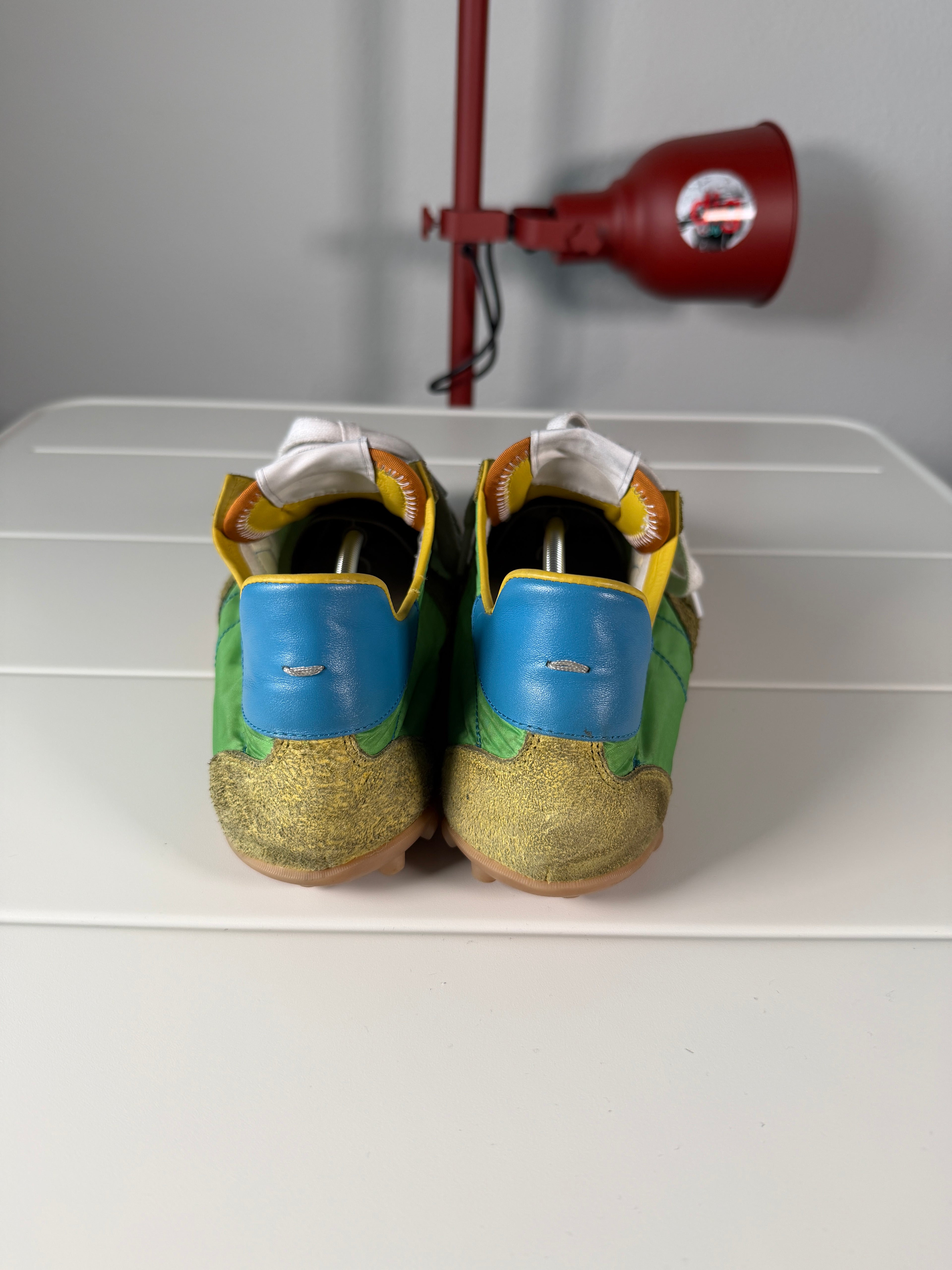 Maison Margiela Green Nylon Sprinter Sneakers 44/11