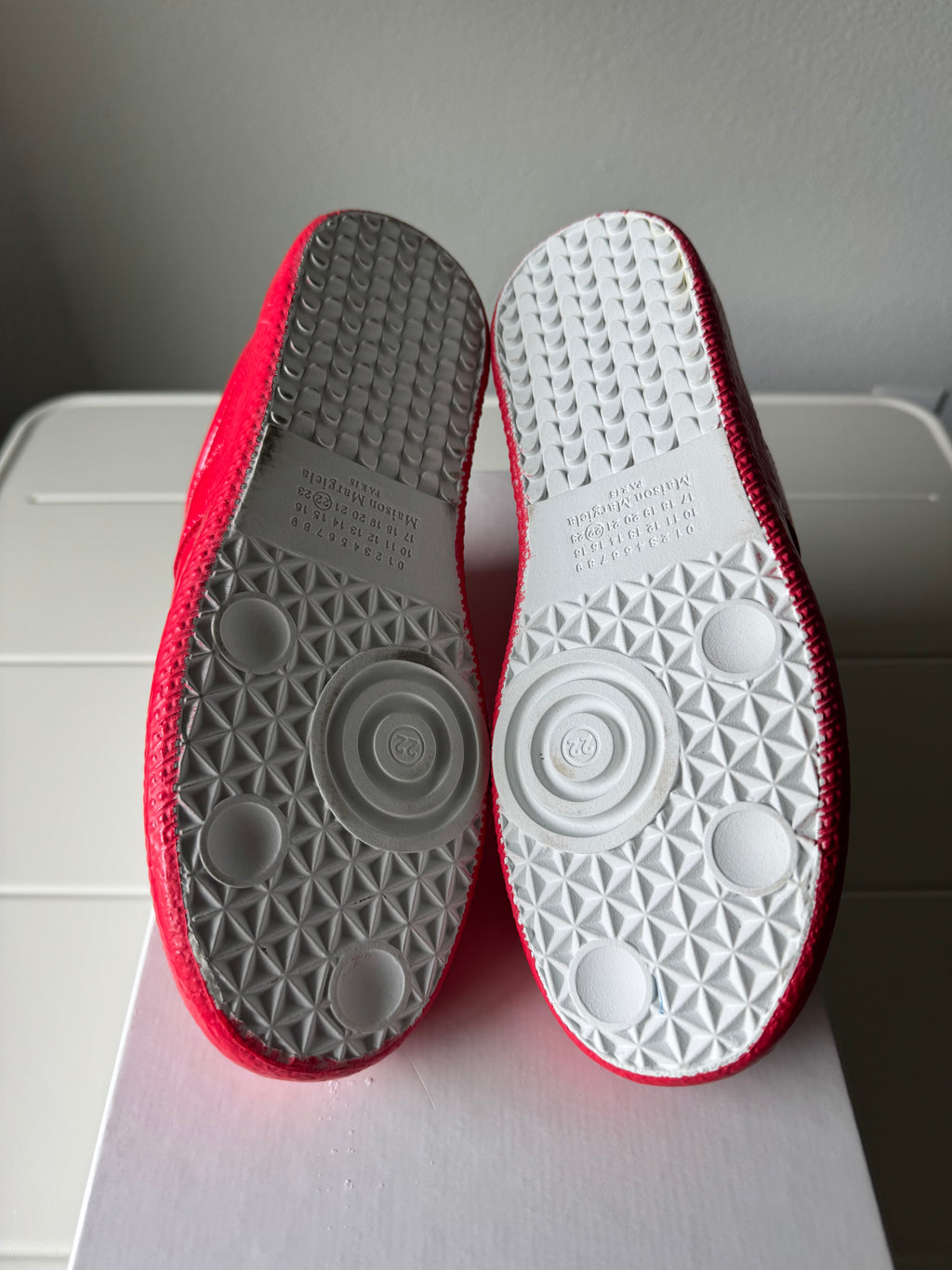 Maison Margiela Women’s Patent Rubber Red Gats 37/7