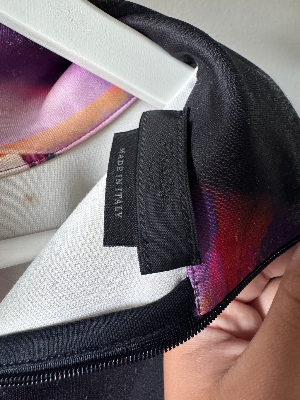 Prada SS/19 Sample Psychedelic Quarter Zip Polo Shirt L