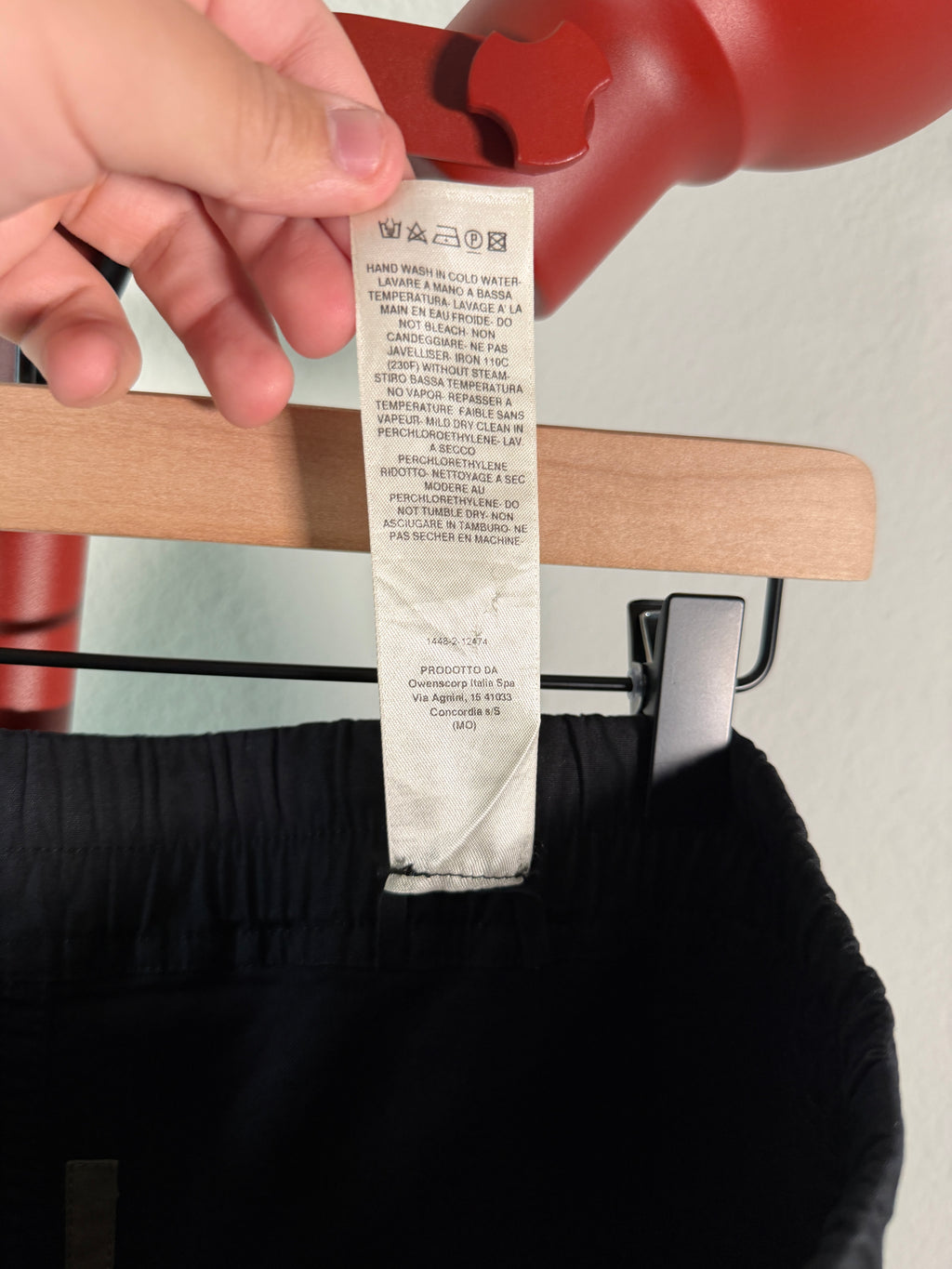 Rick Owens Two Tone Pusher Pant XL