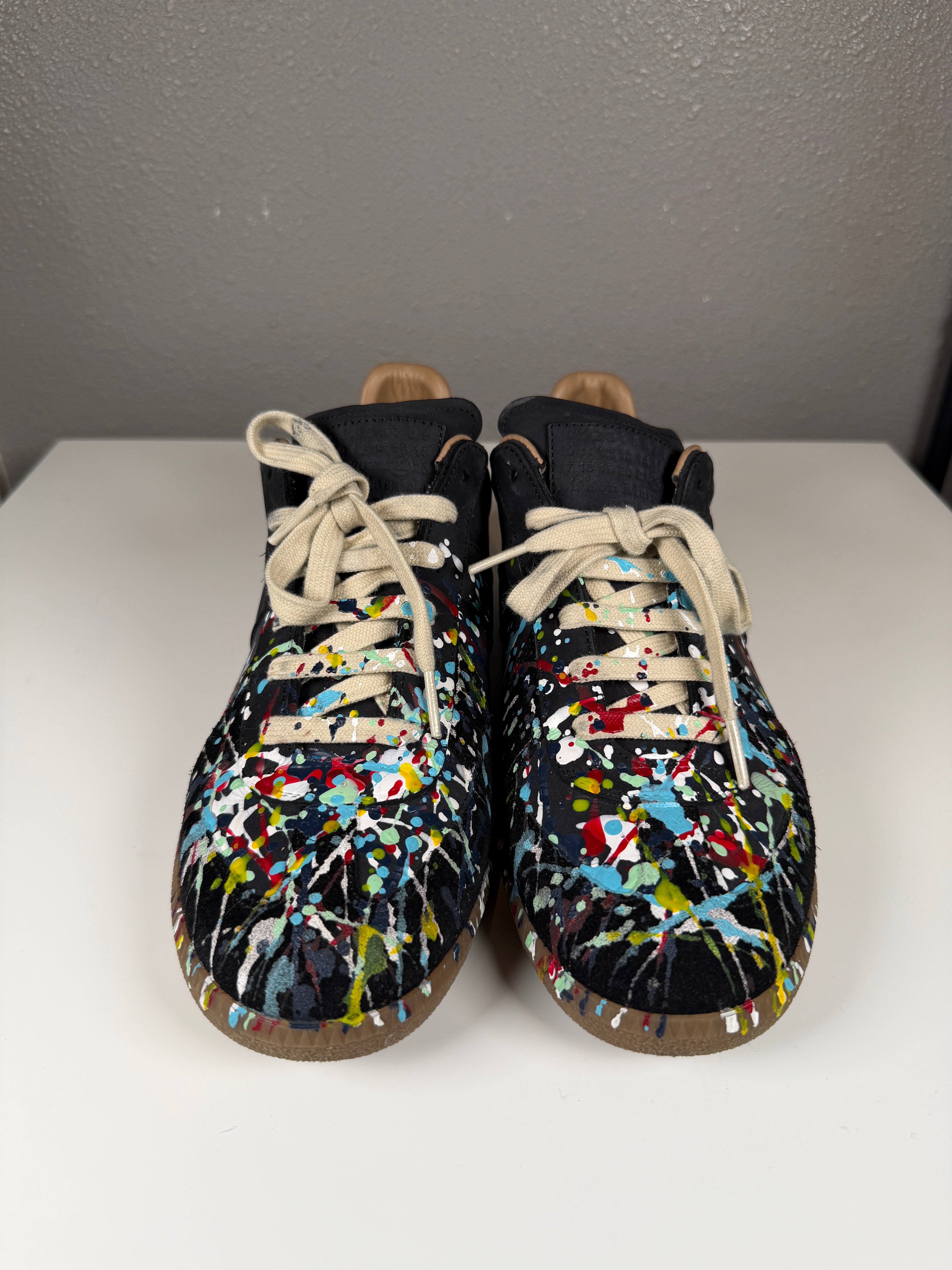 Maison Margiela Paint Splatter Black Gats 43/10