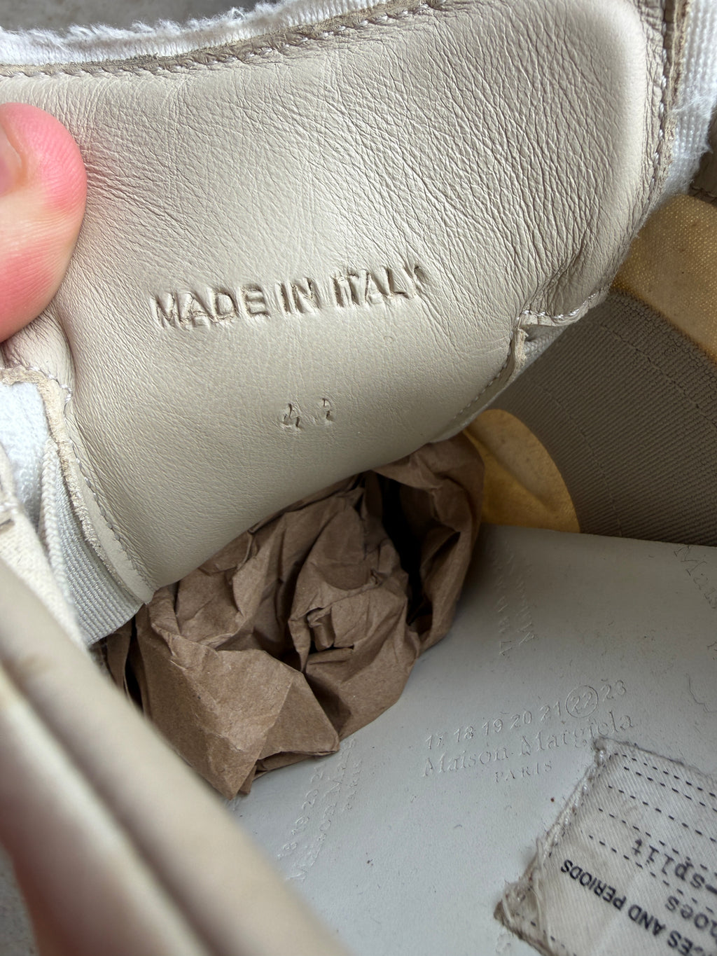 Maison Margiela Cream Nylon Gats 44/11