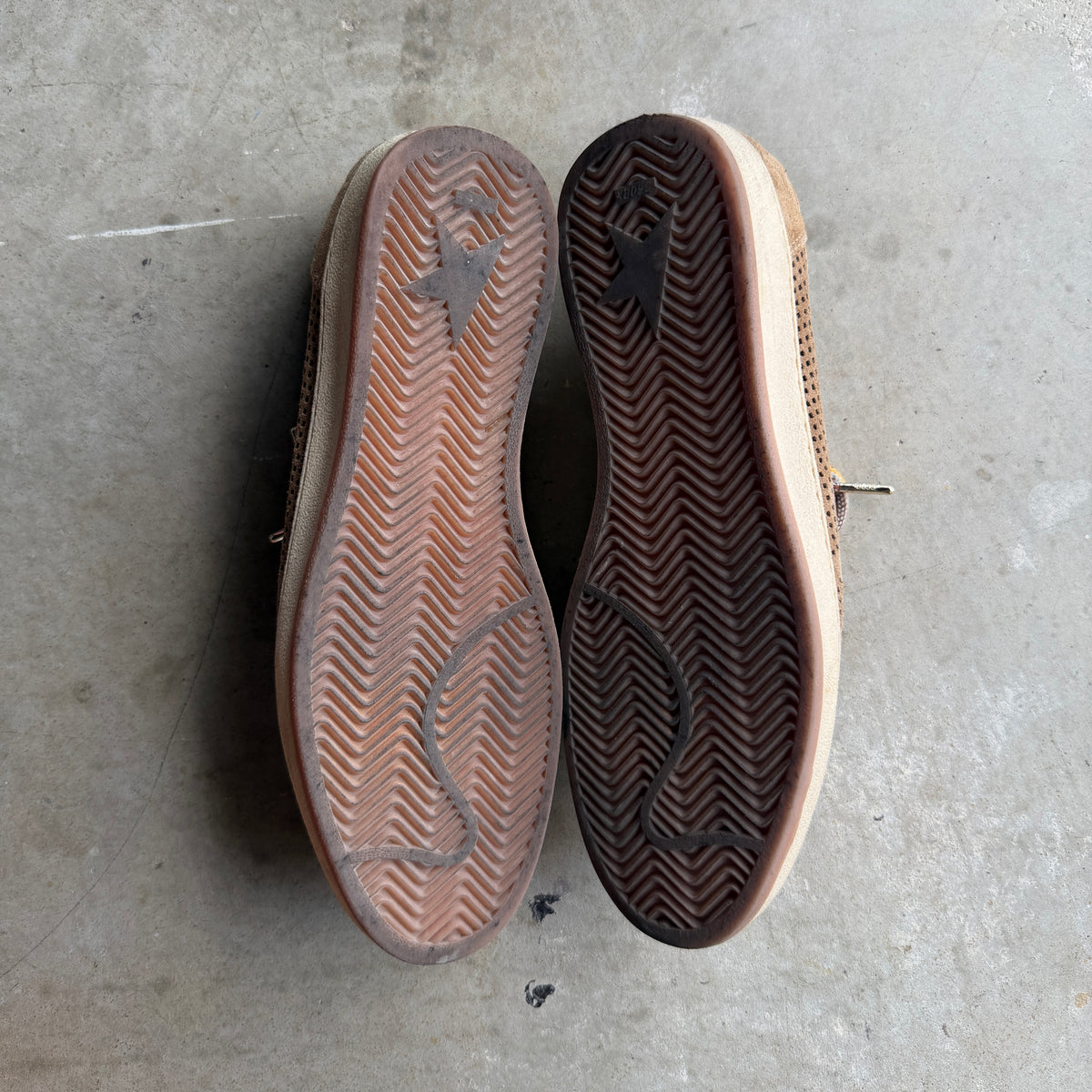 Golden Goose Perforated Suede Brown Ballstars 44/11