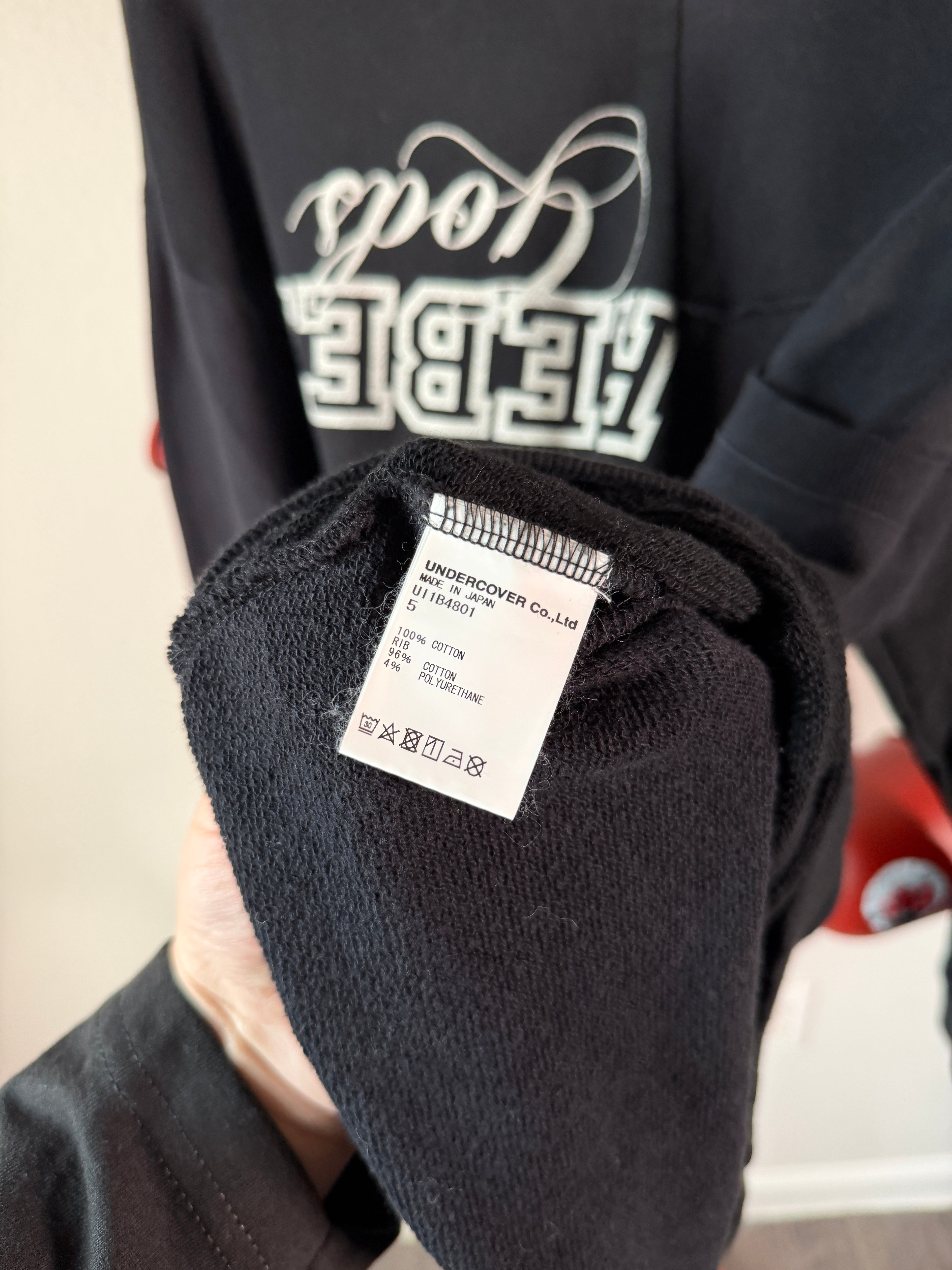 Undercover SS22 Rebel Gods Reconstructed Hybrid Crewneck XL