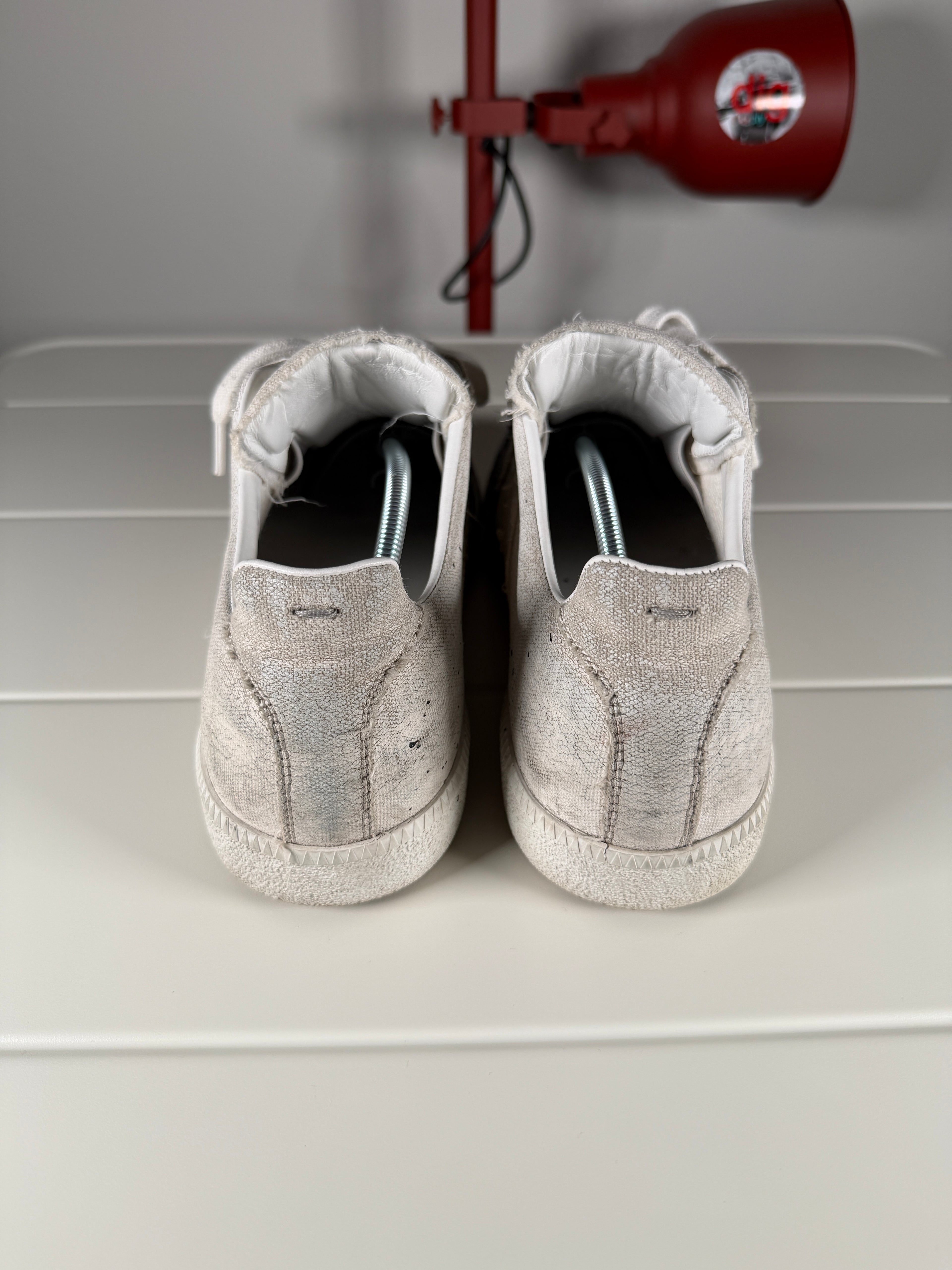 Maison Margiela White Black Canvas Paint Splatter Gats 44/11
