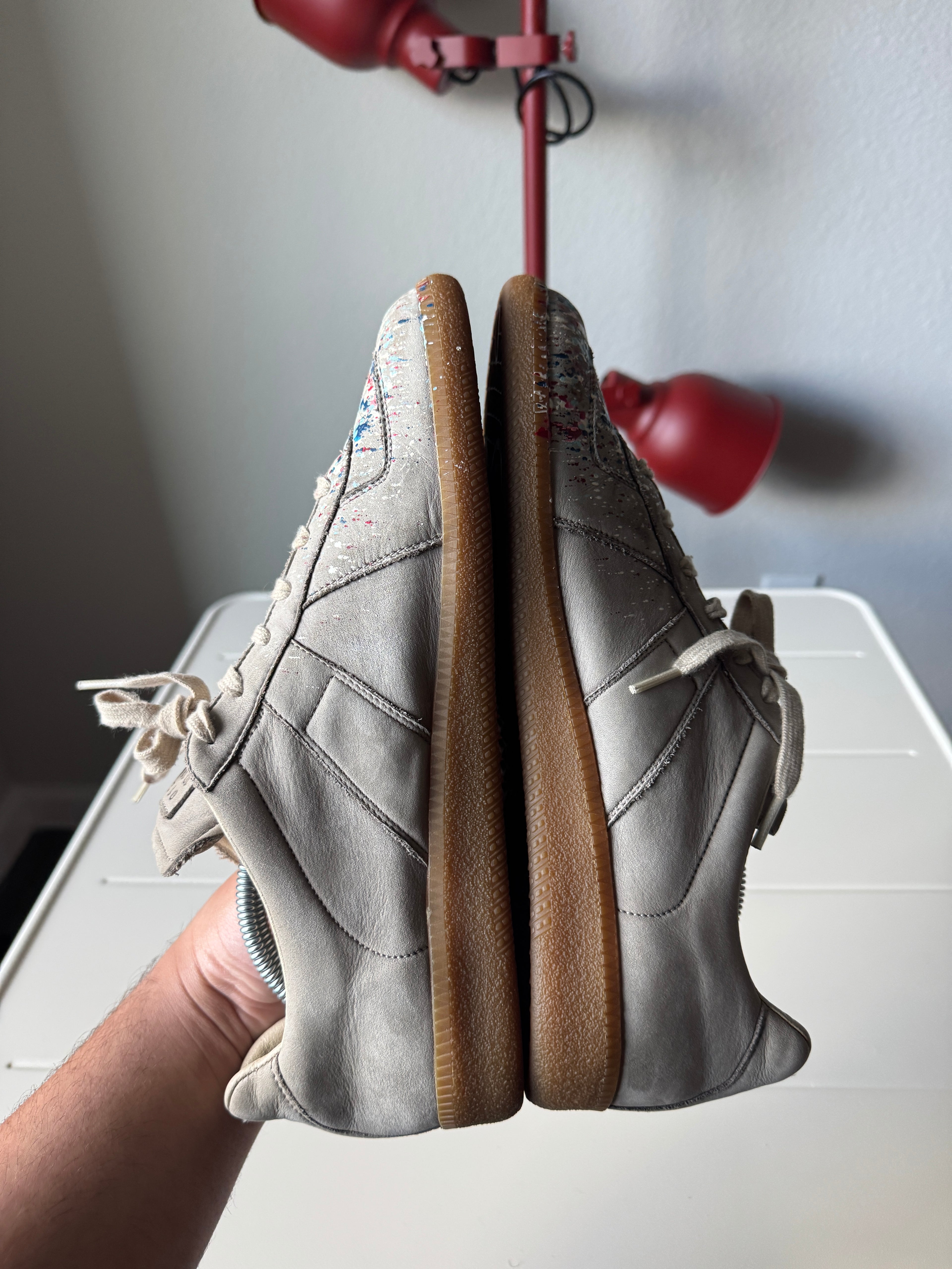 Maison Margiela grey Paint Splatter 43/10