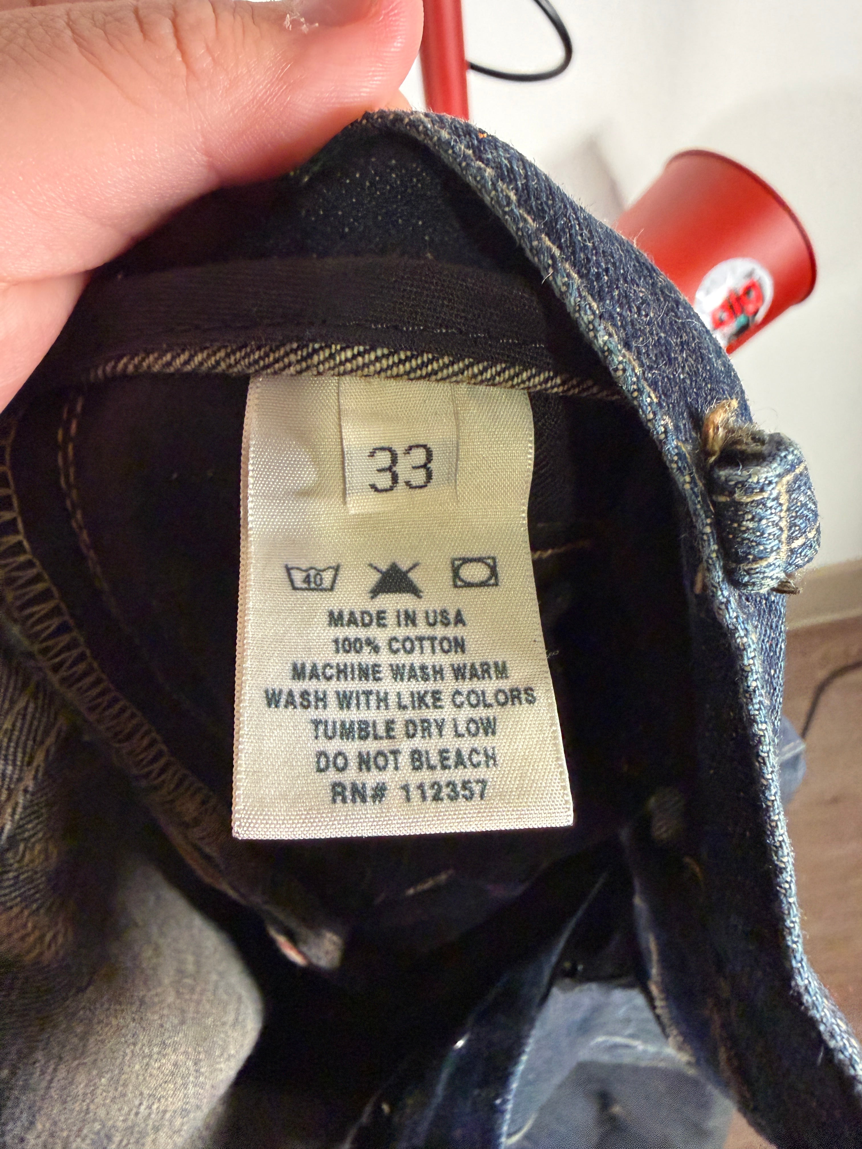 Rick Owens 00s Slab Mudwash Denim 33/36