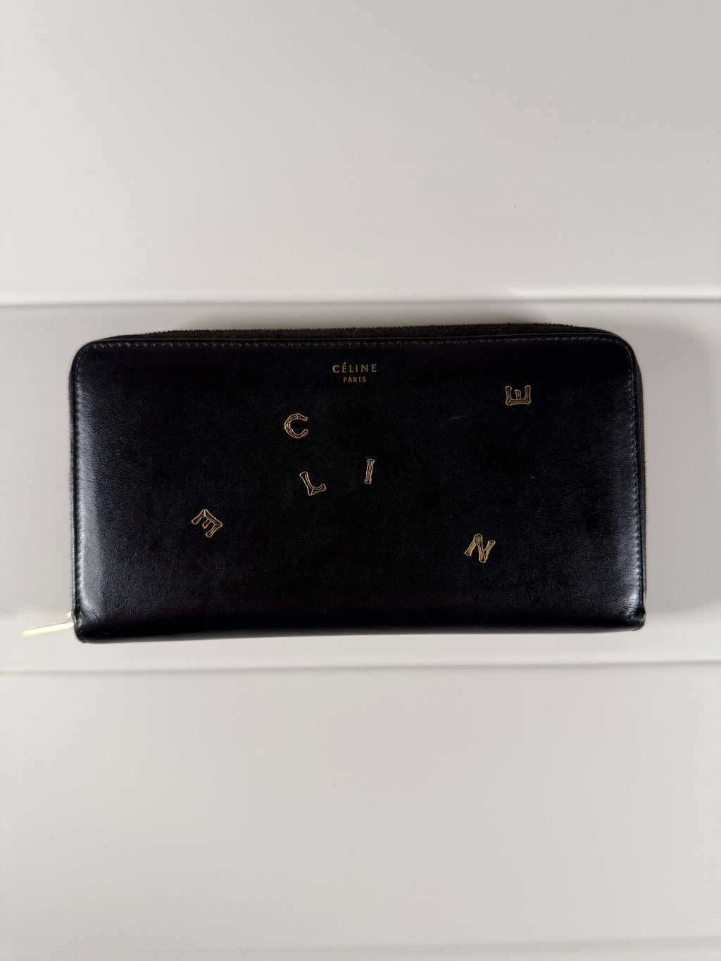 Celine Alphabet Scatter Leather Wallet