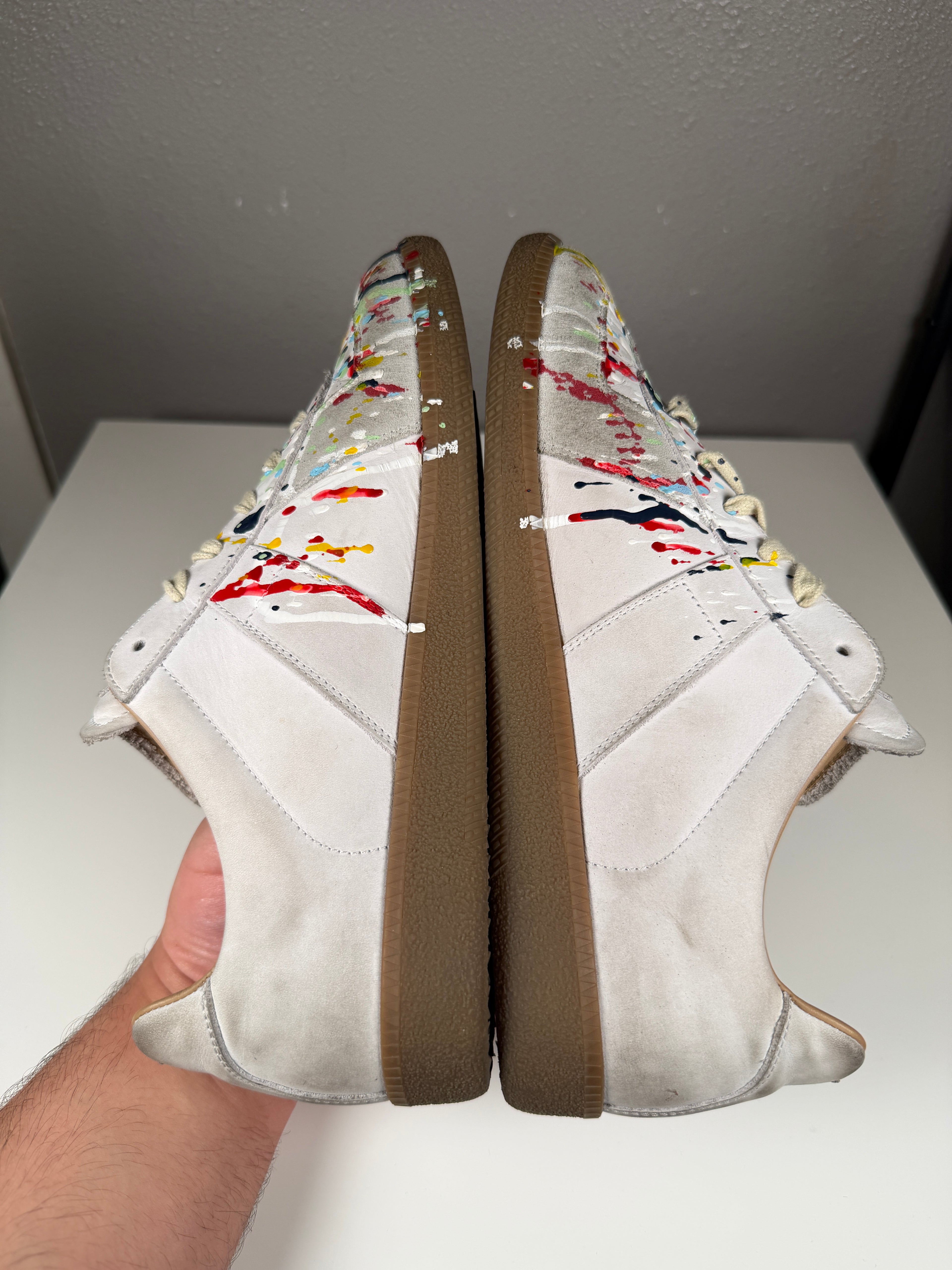 Maison Margiela Paint Splatter White Gats 43/10