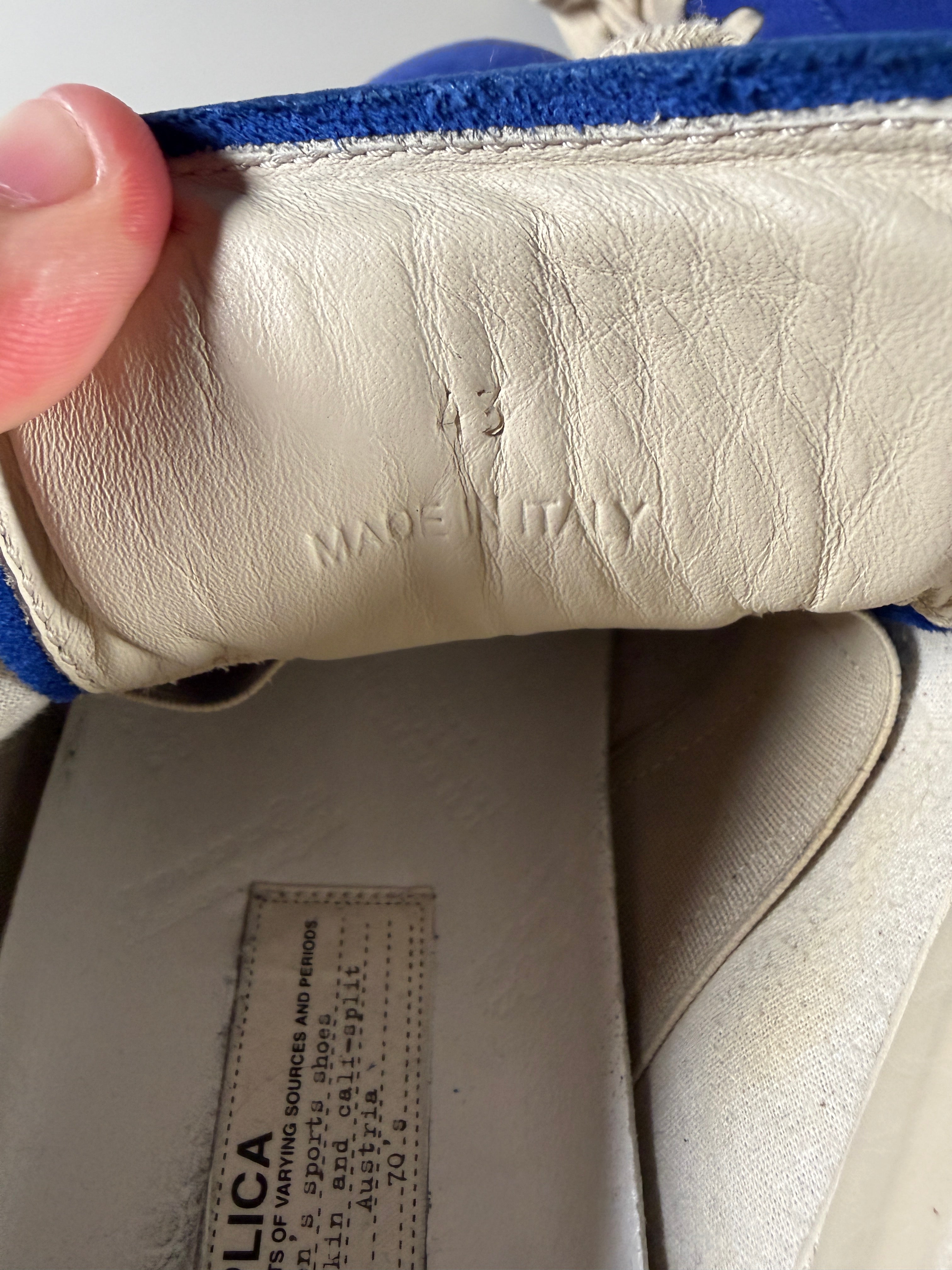 Maison Margiela Royal Blue Gum Gats 43/10