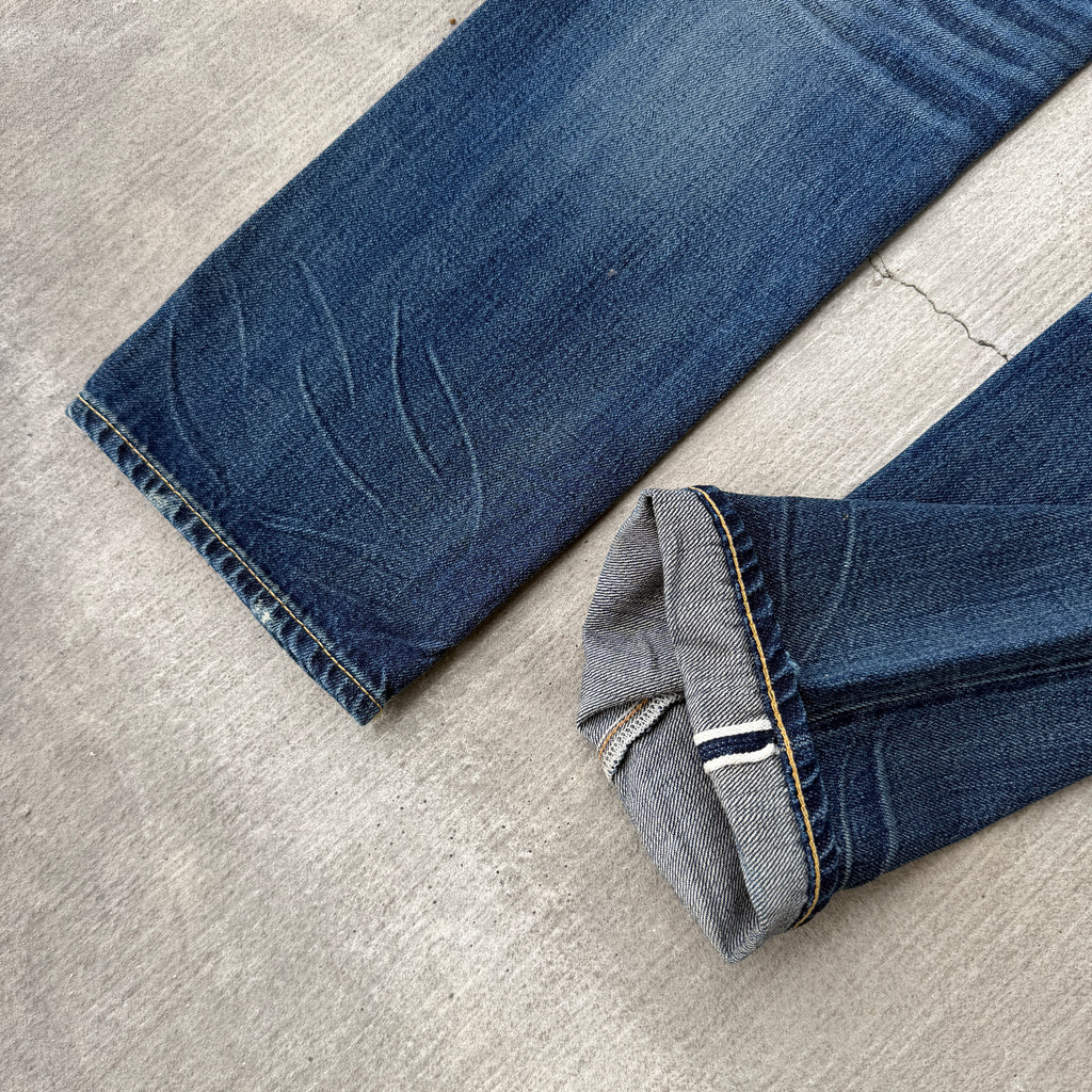 Double RL Ralph Lauren Distressed Slevedge Denim 30x31