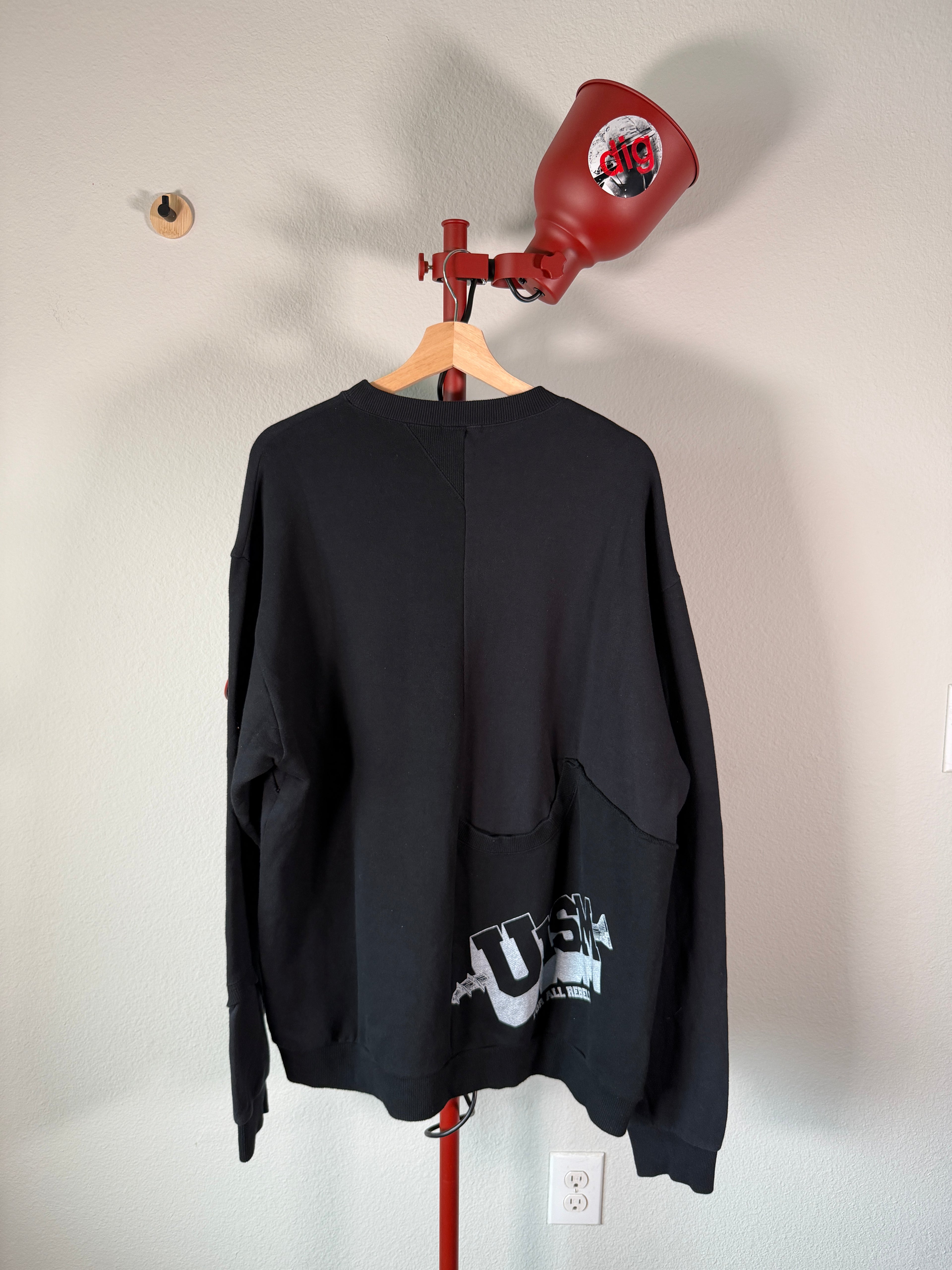 Undercover SS22 Rebel Gods Reconstructed Hybrid Crewneck XL