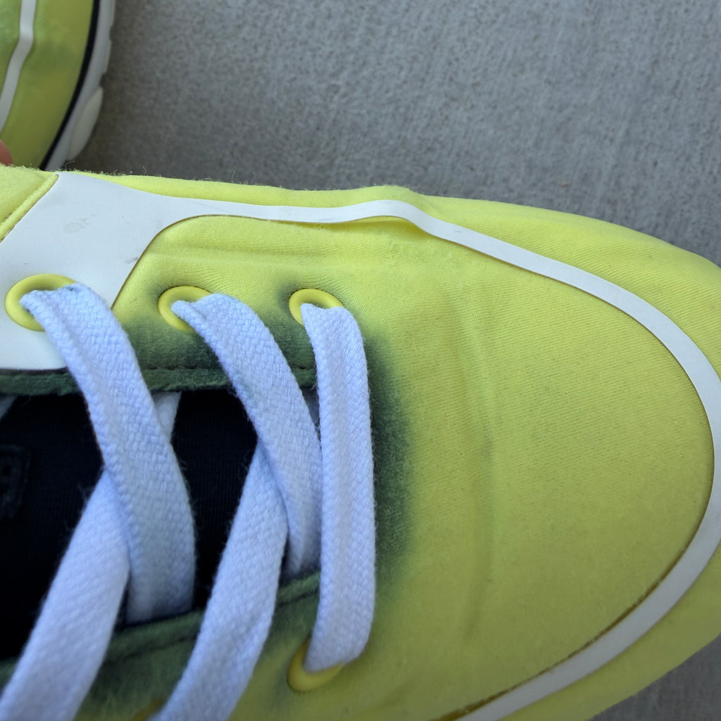 Chanel Neon Yellow Neoprene Runners 43/10