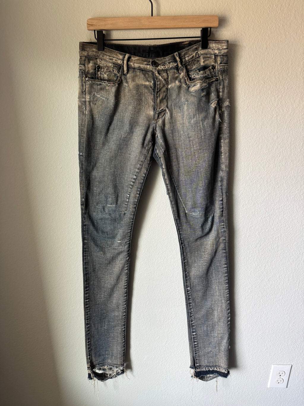Rick Owens Olmar & Mirta Dust Wash Detroit Cut Denim 32