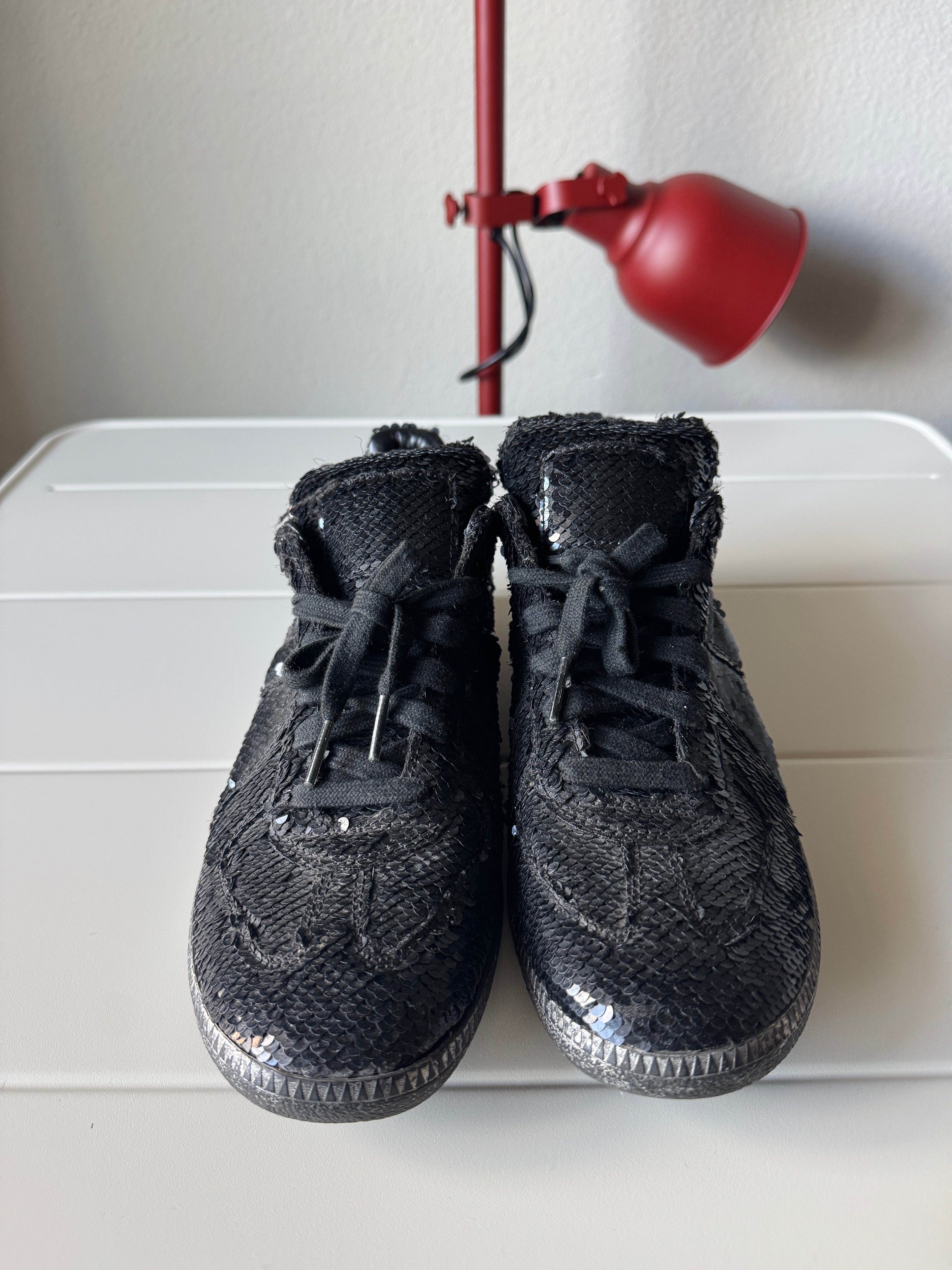 Maison Margiela Black Glitter Gats 41/8