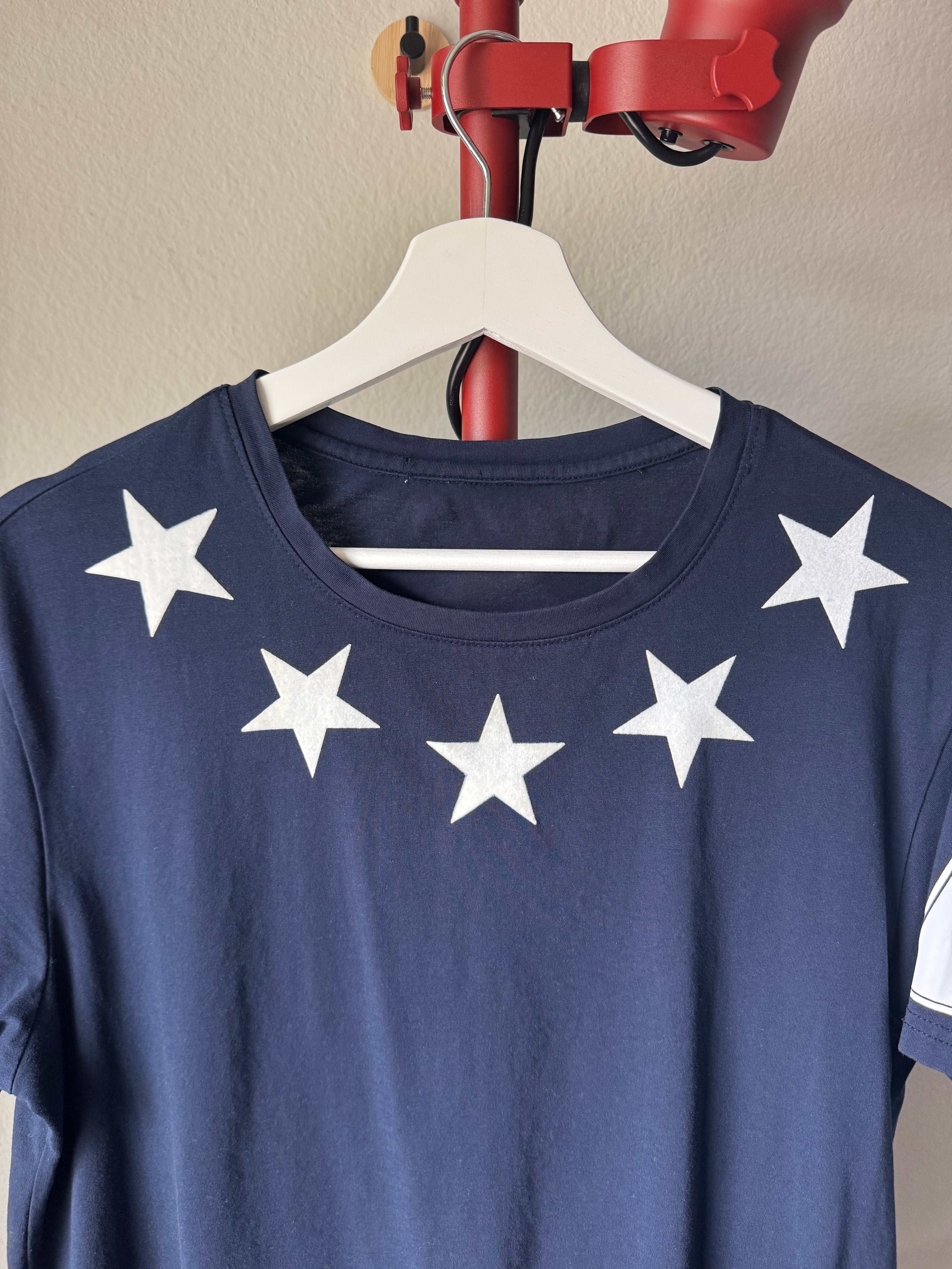 Givenchy Star Tee Navy/White S