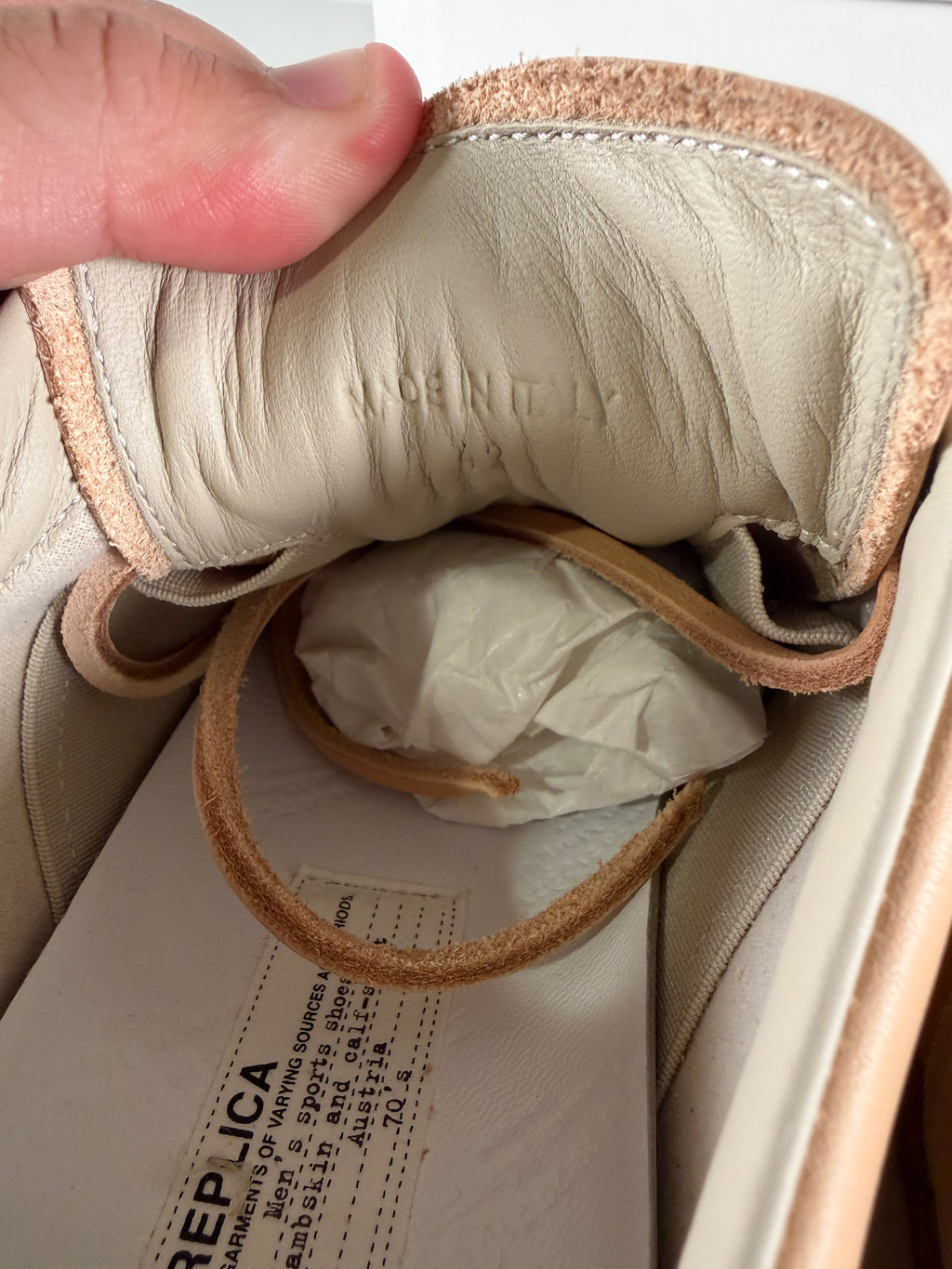 Maison Margiela Vachetta Tan Leather Gats 42/9