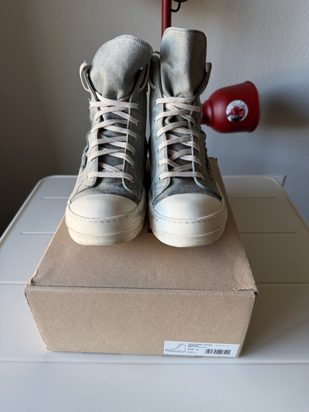 Rick Owens Drkshdw Distressed Denim Ramones 44/11